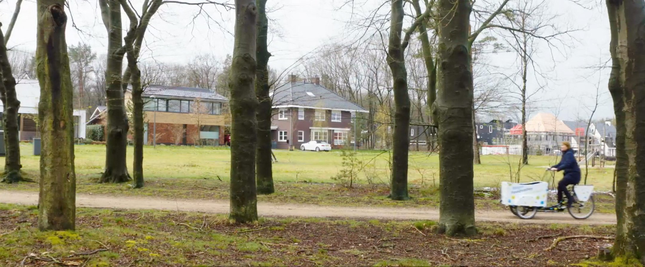 Marieke Overduin op de fiets